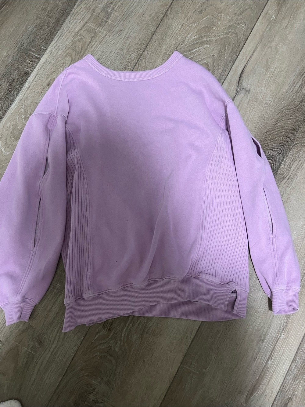 aerie Lavender Crewneck Sweatshirt Jacket